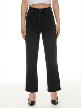 Aritzia Denim Forum The Arlo High Rise
Straight 28L Jeans, Black, Size 26